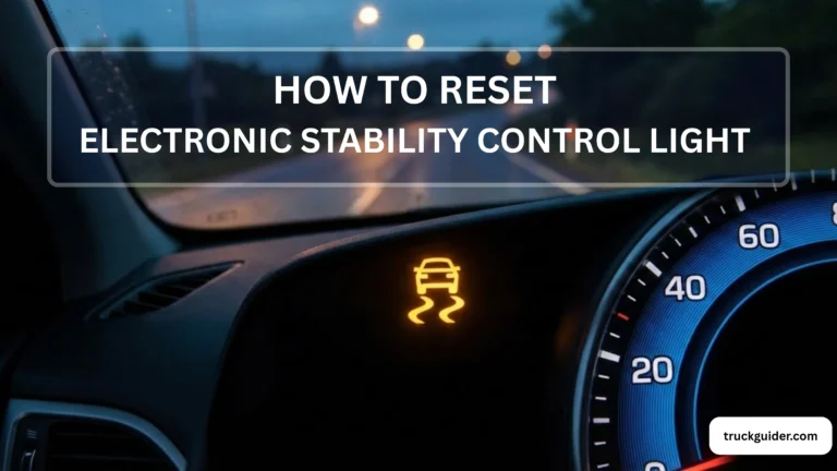 Electronic Stability Control Light