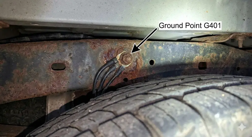 Location of GM Ground Point G401