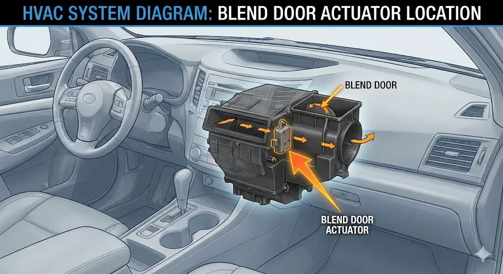 Where Is The Blend Door Actuator Located 2026 Diagram 