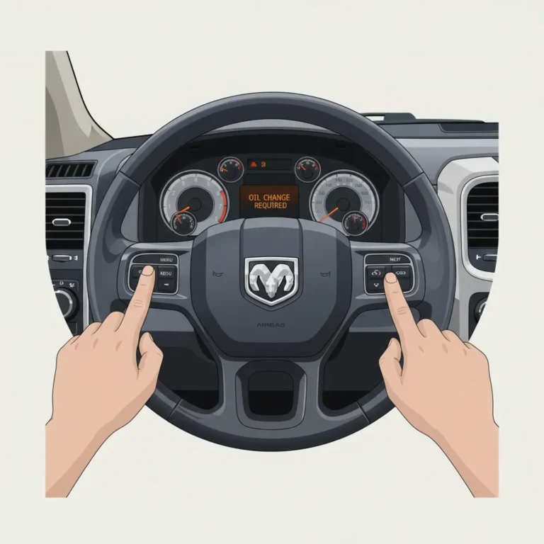 2013 Ram 1500 Oil Reset: Step-By-Step Guide To Restoring Your Oil Life Monitor