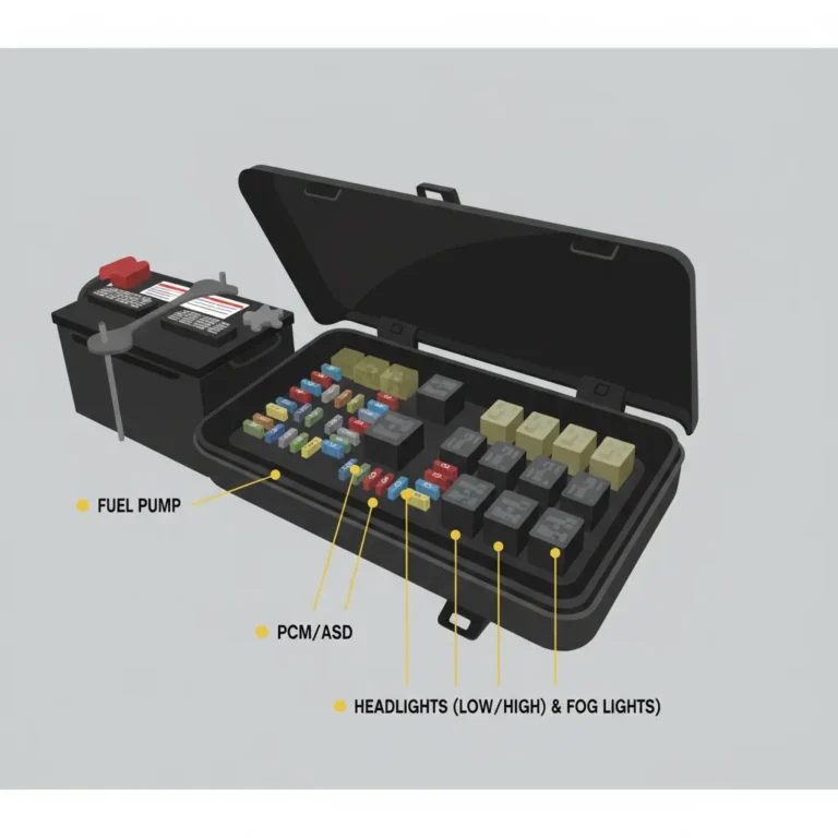2006 Dodge Ram Relay Location And Power Distribution Center Identification