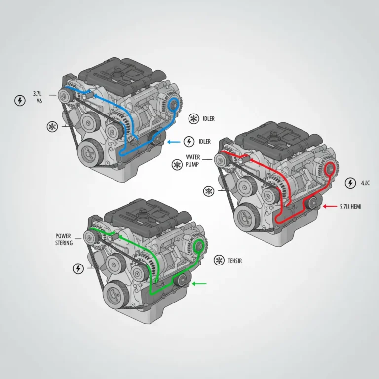 2012 Ram 1500 Belt Diagram: Routing And Replacement For 3.7L, 4.7L, And 5.7L Engines