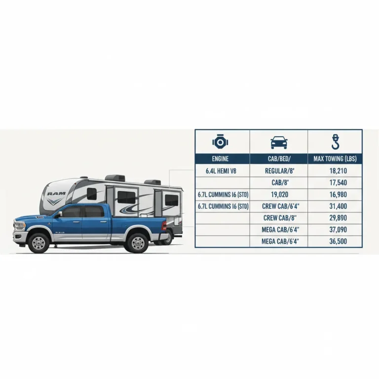 2023 Ram 3500 Towing Capacity Chart: Engine, Cab, And Configuration Specs