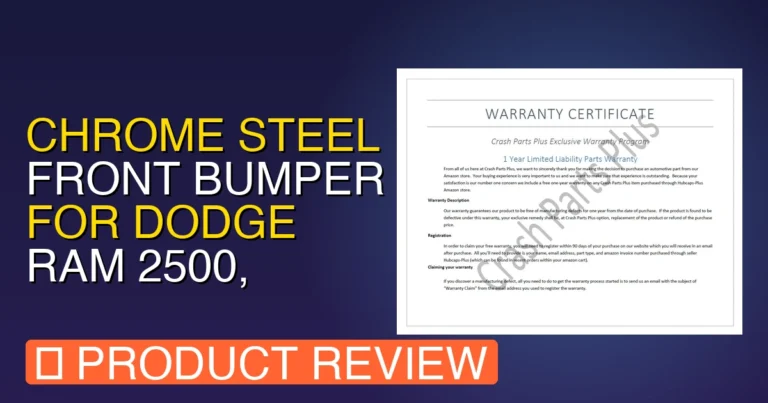 2016 Ram 2500 Front Bumper: Chrome Steel Front Bumper for Dodge Review