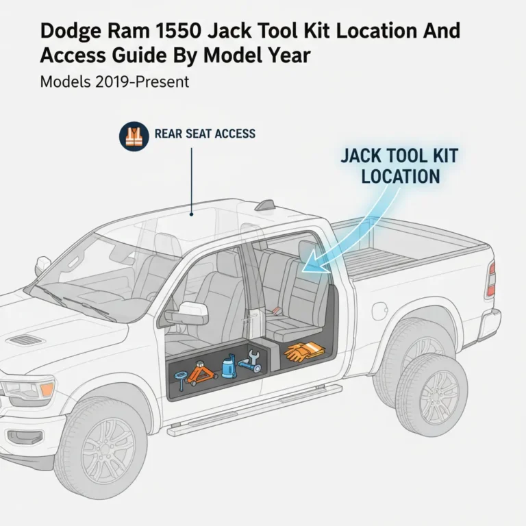 Dodge Ram 1500 Jack Tool Kit Location And Access Guide By Model Year