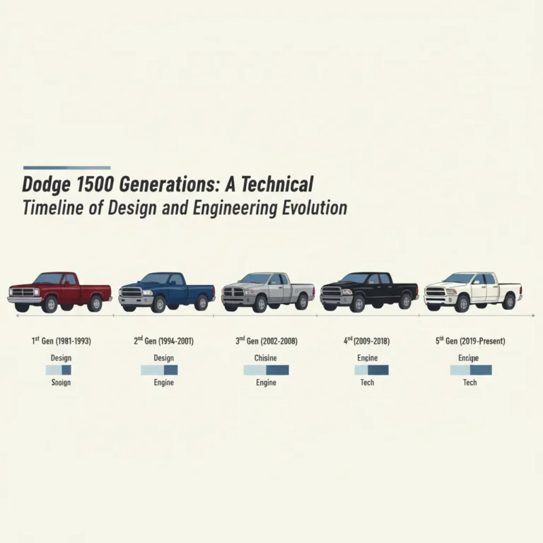 Dodge Ram 1500 Generations Chart: A Technical Timeline Of Design And Engineering Evolution