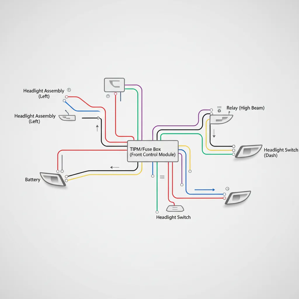 Dodge Ram Headlight Wiring Diagram: Circuit Identification And