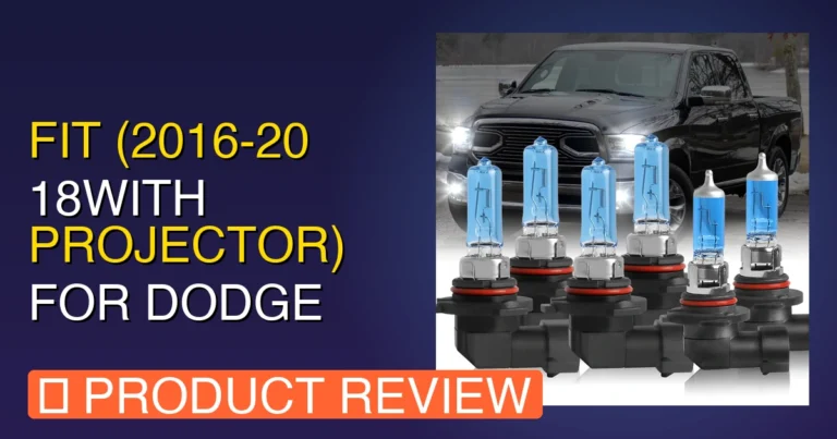 Fit for Dodge Ram 1500 2500: 2016 Headlight Bulb Replacement Review