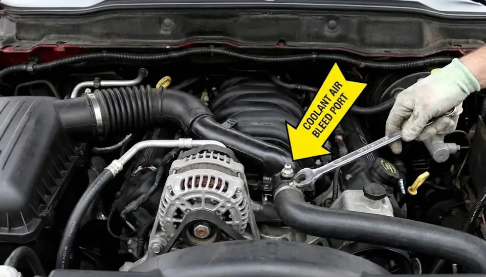 Cooling System Bleeder Location