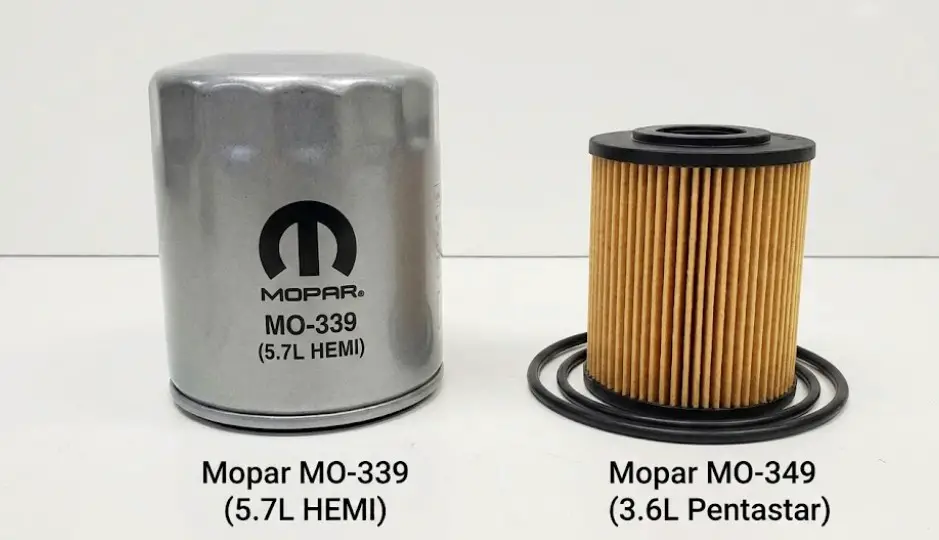 OEM Mopar Oil Filter Types