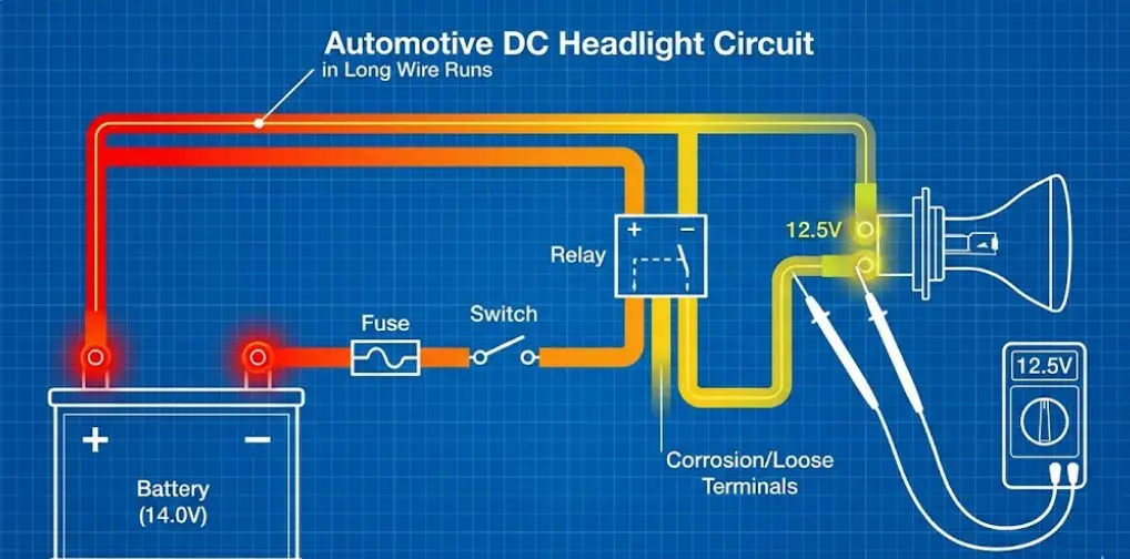 Voltage Drop and Luminosity