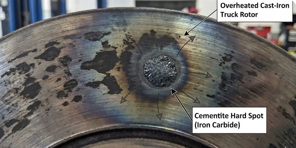 Towing, Heat, and Cementite Formation