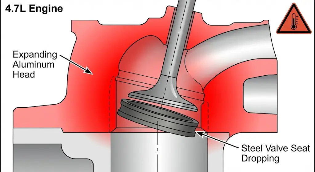 Valve Seat Failure Diagram