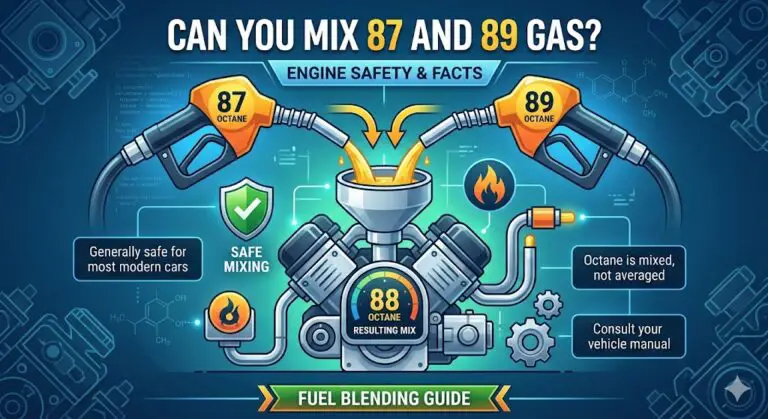 can you mix 87 and 89 gas