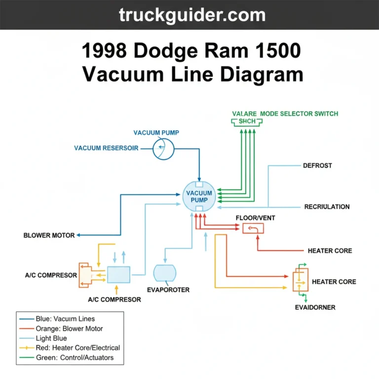 1998 dodge ram 1500 vacuum line diagram diagram with labeled components and explanations