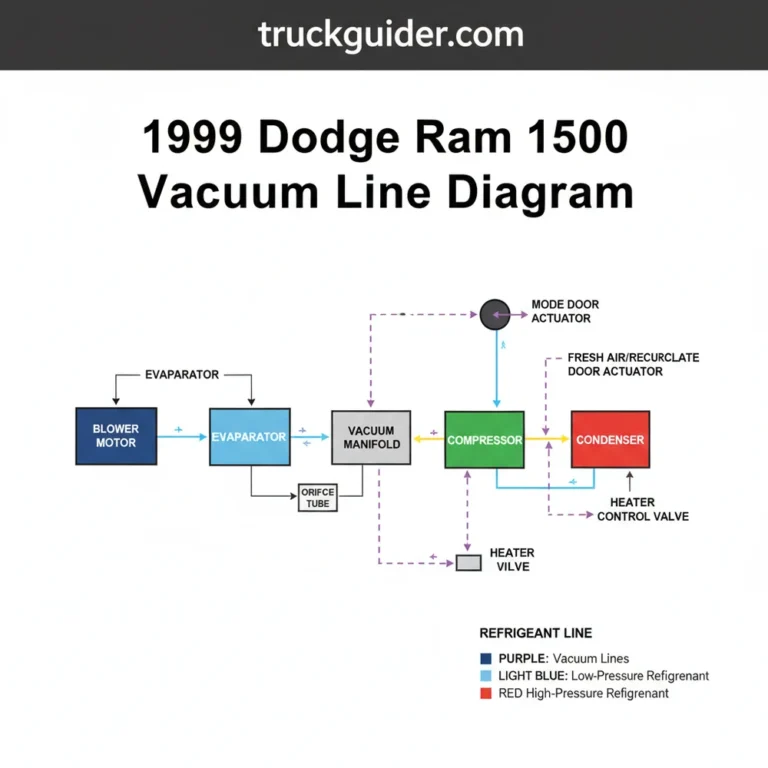 1999 dodge ram 1500 vacuum line diagram diagram with labeled components and explanations