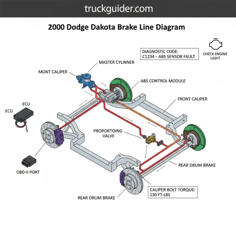 2000 dodge dakota brake line diagram diagram with labeled components and explanations