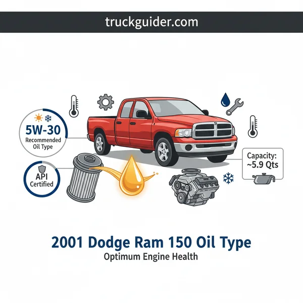 2001 Dodge Ram 1500 Oil Type, Capacity, and: Full Specs & Data [2026]