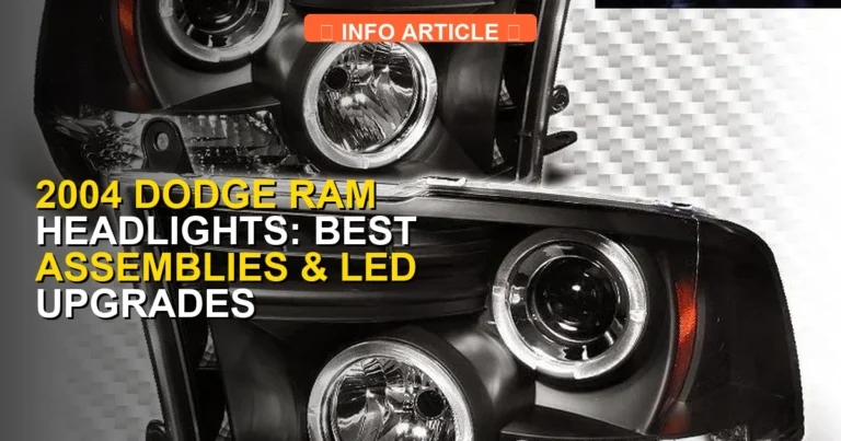 2004 Dodge Ram Headlights: Best Assemblies & LED Upgrades