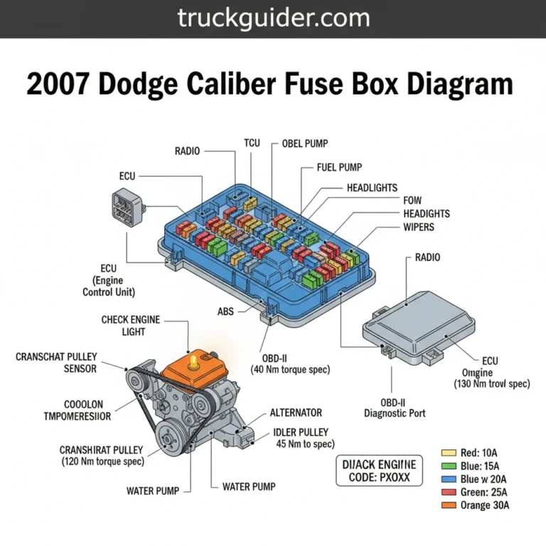 2007 dodge caliber fuse box diagram diagram with labeled components and explanations