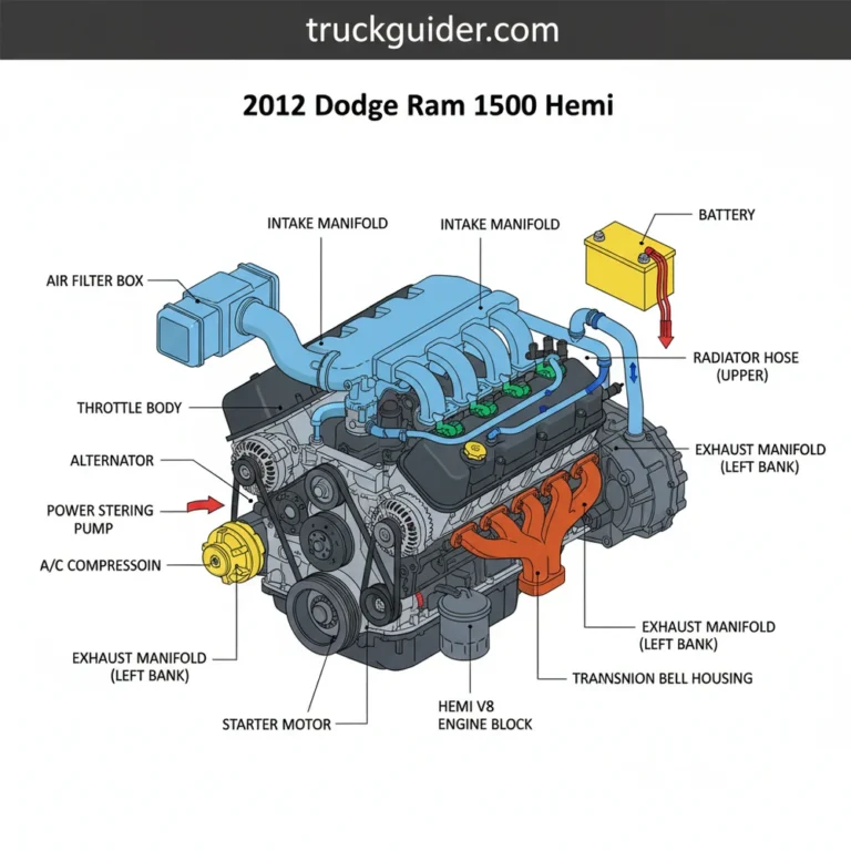 2012 dodge ram 1500 hemi diagram with labeled components and explanations