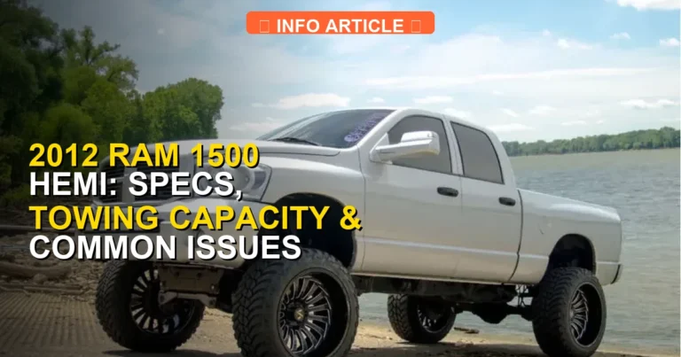 2012 Ram 1500 Hemi: Specs, Towing Capacity & Common Issues