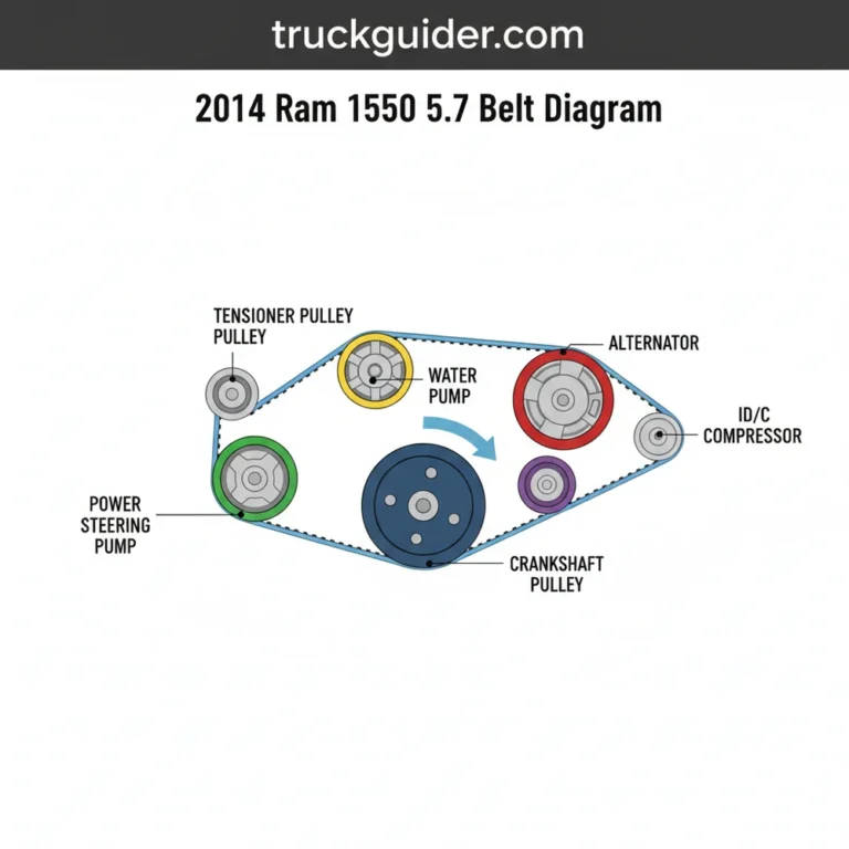 2014 ram 1500 5.7 belt diagram diagram with labeled components and explanations