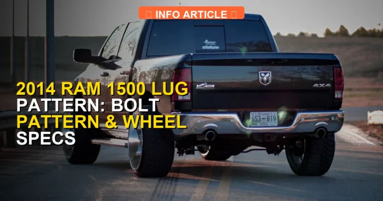 2014 Ram 1500 Lug Pattern: Bolt Pattern & Wheel Specs