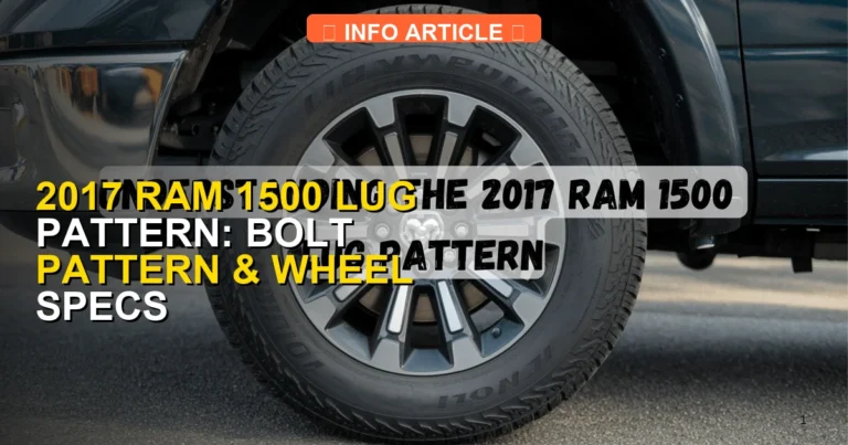2017 Ram 1500 Lug Pattern: Bolt Pattern & Wheel Specs