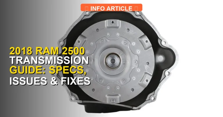 2018 Ram 2500 Transmission Guide: Specs, Issues & Fixes