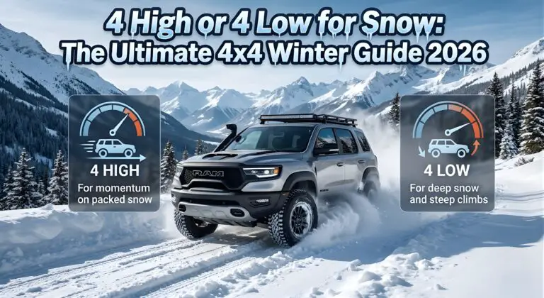 4 high or 4 low for snow