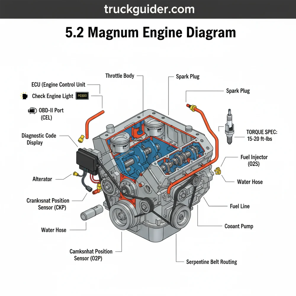 5.2 Magnum Engine Diagram: Complete Identification Guide - Truck Guider