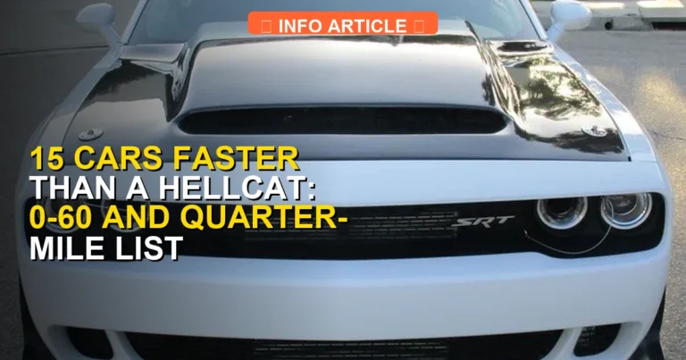 15 Cars Faster Than a Hellcat: 0-60 and Quarter-Mile List [2026]