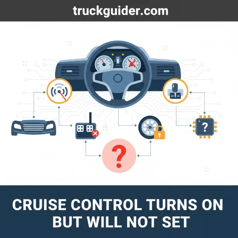 Cruise Control Turns On But Will Not Set [2026]