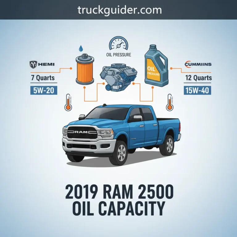 2019 Ram 2500 Oil Capacity And Lubricant: Full Specs & Data [2026]