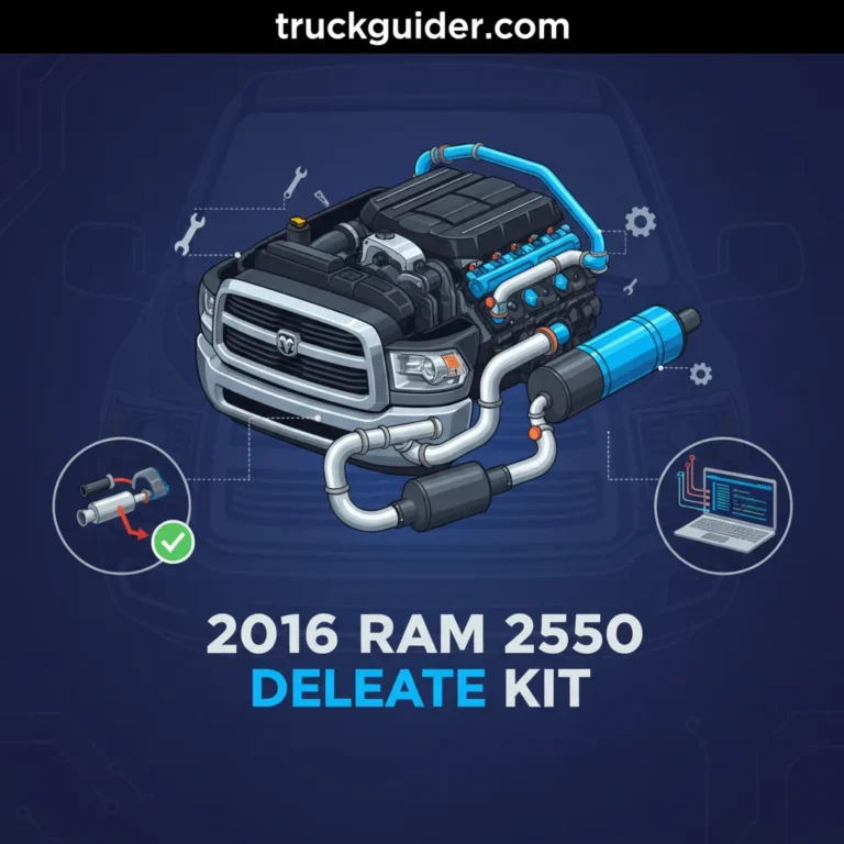 2016 Ram 2500 Delete Kit Technical Specifications [2026]