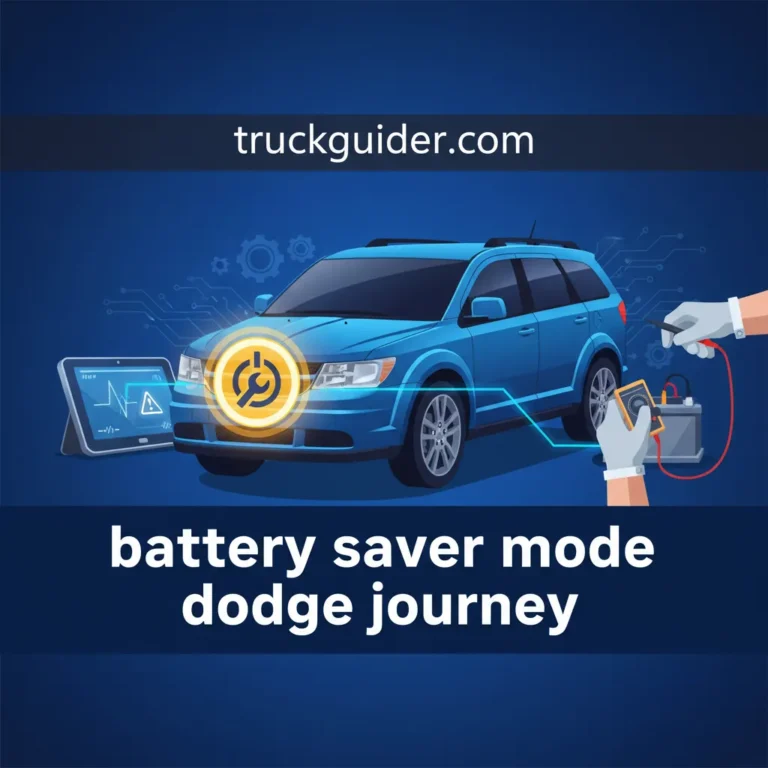 Battery Saver Mode Dodge Journey Warning [2026]