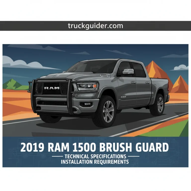 2019 Ram 1500 Brush Guard Technical Specifications [2026]