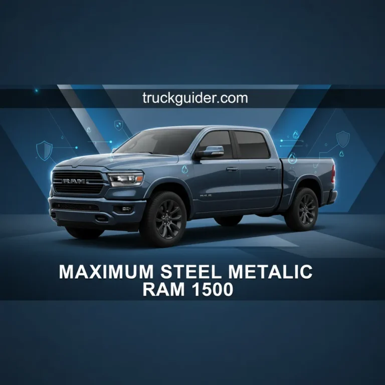 Maximum Steel Metallic Ram 1500 Paint Properties [2026]