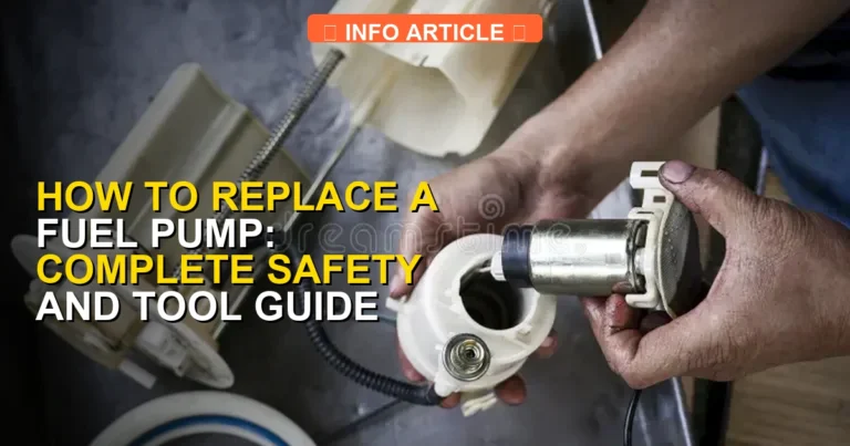 How to Replace a Fuel Pump: Complete Safety and Tool Guide