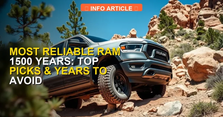 Most Reliable Ram 1500 Years: Top Picks & Years to Avoid