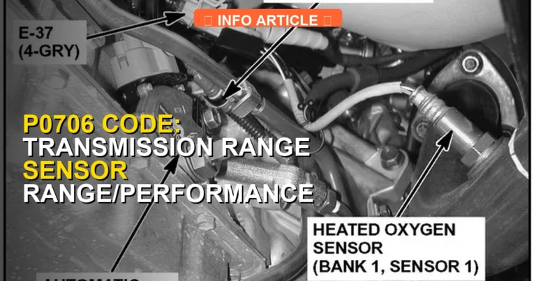 P0706 Code: Transmission Range Sensor Range/Performance Fix [2026]