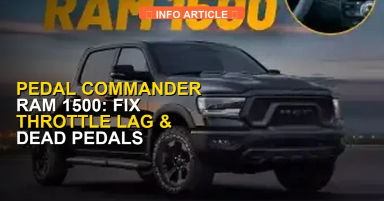 Pedal Commander Ram 1500: Fix Throttle Lag & Dead Pedals