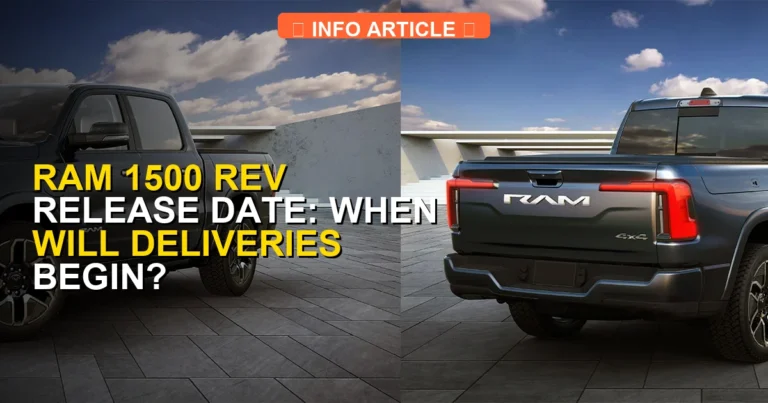 Ram 1500 REV Release Date: When Will Deliveries Begin?