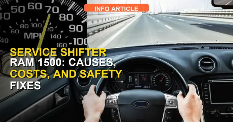 Service Shifter Ram 1500: Causes, Costs, and Safety Fixes