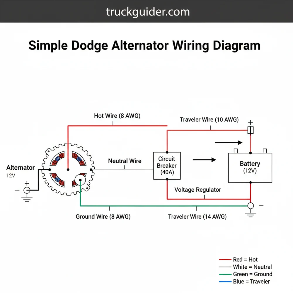 Simple Dodge Alternator Wiring Diagram: Easy Setup Guide