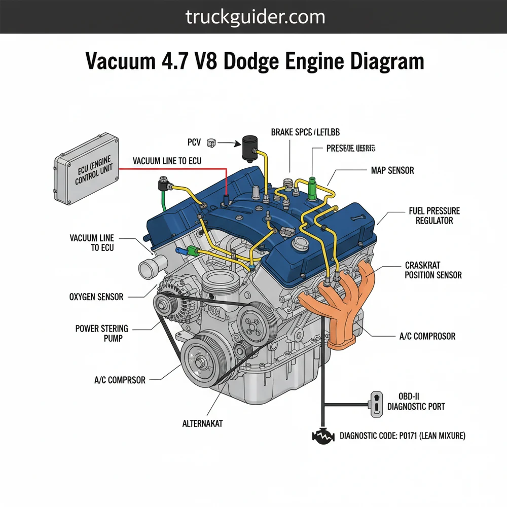 Vacuum 4.7 V8 Dodge Engine Diagram: Diagnosis & Fix Guide - Truck Guider