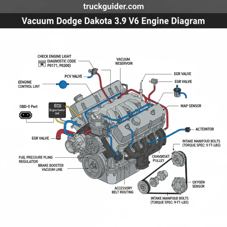 vacuum dodge dakota 3.9 v6 engine diagram diagram with labeled components and explanations