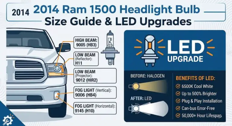 2014 ram 1500 headlight bulb