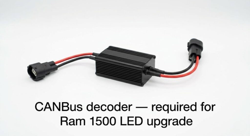 CANBus anti-flicker load resistor harness required for 2015 Ram 1500 LED headlight upgrade
